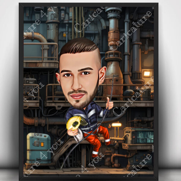 Карикатура за водопроводчик