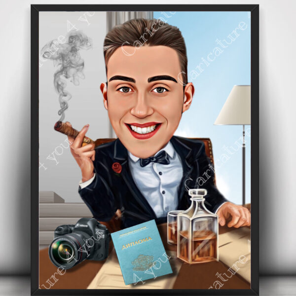 Карикатура за дипломиране