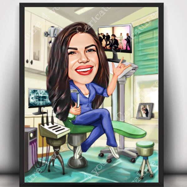 Карикатура за зъболекар