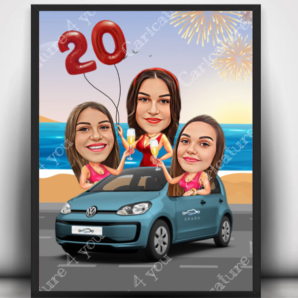 Карикатура за рожден ден